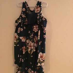 Shoulder Showing Floral Dress